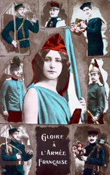 Franse WWI ansichtkaart, 1914-1918