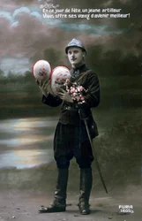 Franse ansichtkaart uit de Eerste Wereldoorlog, 1914-1918