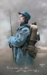 Franse WWI ansichtkaart, 1914-1918