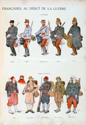 Franse legeruniformen, Eerste Wereldoorlog, 1914