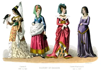 Frans kostuum: Charles VI, Charles VII, Louis XI, 1882