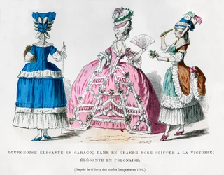 Franse damesmode, 1780