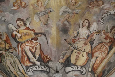 Fresco in Maglie kerk, Apulië, Maglie, Italië