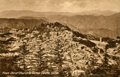 Van Christ Church naar Gorton Castle, Simla, ca. 1918-ca. 1939