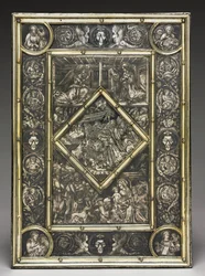 Vooromslag voor een Evangelieboek van de Franse Kardinaal Jean La Balou 1421-1491, ca. 1467-1468