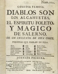 Frontispice van "Diablos son los alcahuetes, el espiritu foleto, y magico de Salerno"