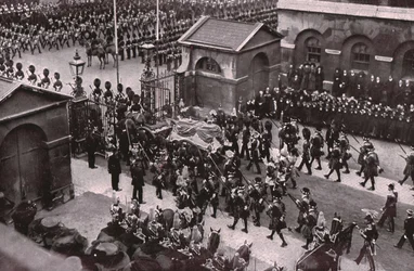 Begrafenisstoet van koning Edward VII, Whitehall, Londen, 20 mei 1910