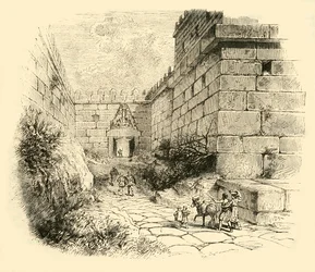 Poort van de Leeuwen in Mycene, 1890