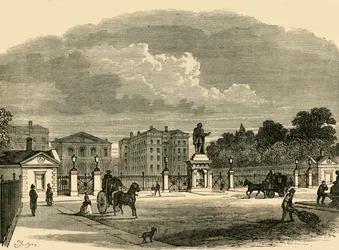 Poort van het Foundling Hospital, ca. 1876