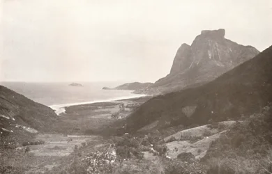 Gavea Berg en de Zuid-Atlantische Oceaan, 1914