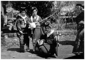 Geisha meisjes, Japan, begin 20e eeuw