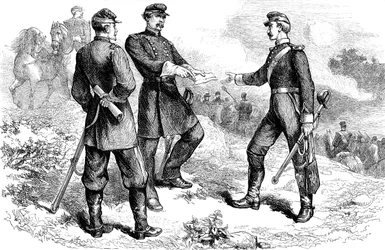 Generaal McClellan bij de Slag om Antietam, Amerikaanse Burgeroorlog, 1862 ca. 1880