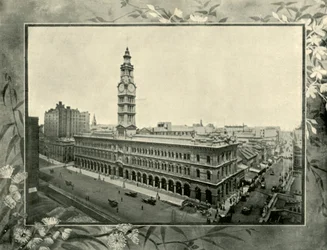 Hoofdkantoor van de post, Sydney, 1901