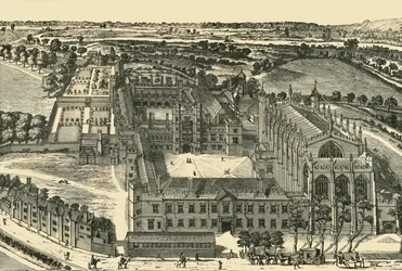 Algemeen uitzicht op Eton College, 1911
