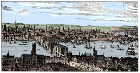 Algemeen uitzicht op Londen, 1666, 1909