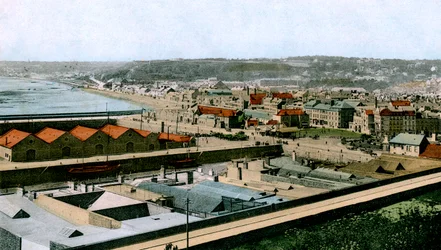 Algemeen uitzicht op St Helier, Jersey, 1906