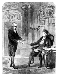 George Canning 1770-1827 ontvangt zijn benoeming tot premier, 1827 ca. 1895
