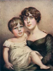 George Dacres Patterson en zijn moeder, Eleanor Dacres Patterson, 1815, 1911