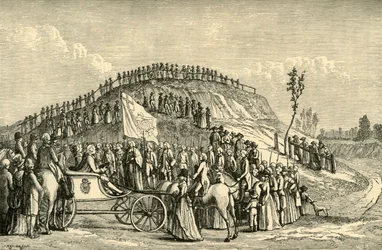 George III en koningin Charlotte bij Eton Montem, 1778, 1911