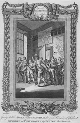 George Villiers, Hertog van Buckingham, de grote favoriet van Karel I, gestoken, c1787