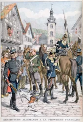 Duitse deserteurs aan de Franse grens, 1903