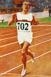 Duitse sprinter Joachim Büchner, 1928