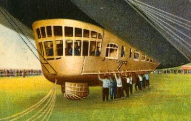 Gondel van een zeppelin, 1932