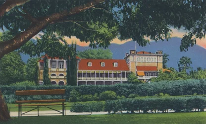 Gouverneursresidentie, Trinidad, B.W.I., ca. 1940s