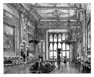 Grote Ontvangstruimte, Windsor Castle, c1888