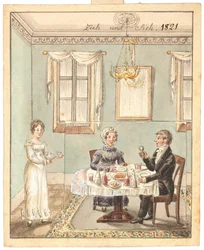 Wenskaart, 1821