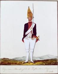 Grenadier van het regiment Zöge von Manteuffel