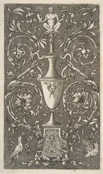 Grillige met een vaas, vogels en acanthus scrollen, ca. 1515-1600