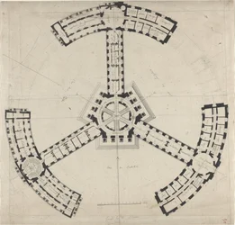 Grondplan voor een Academie voor de Schone Kunsten, 1750-1790