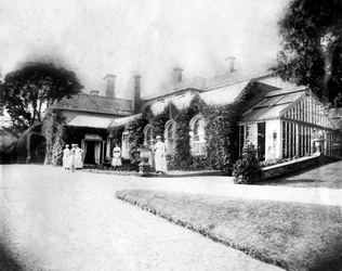 Groep vrouwen, Pamflete, ca. 1882