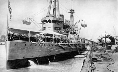 HMAS Australia, Indefatigable klasse slagkruiser, juni 1913 1936