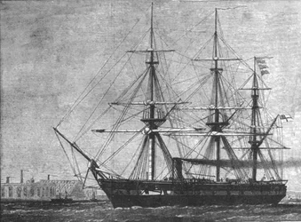 H.M.S. Challenger, in opdracht voor haar...cruise op Diepzeeonderzoek, 1872, 1901