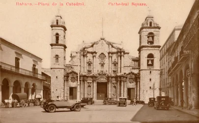 Habana - Plaza de la Catedral. Kathedraalplein, Cuba