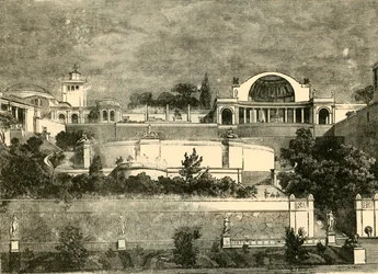 Villa van Hadrianus in Tibur, 1890