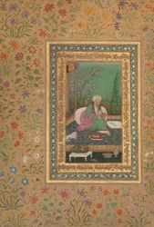 Haji Husain Bukhari, Folio uit het Shah Jahan Album, recto: begin 19e eeuw