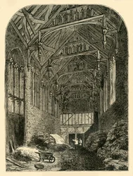 Hal van Eltham Palace in 1835, ca. 1878