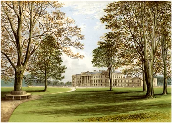 Hamilton Palace, South Lanarkshire, Schotland, huis van de hertog van Hamilton, ca. 1880