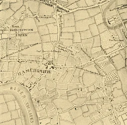 Hammersmith in 1746, ca. 1878