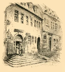 Geboorteplaats van Händel, Halle, Saksen, 1907