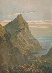 Hartland Point. Bij Clovelly, Noord-Devon, 1864