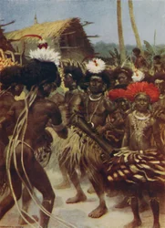 Oogstdans, Nieuw-Guinea, 1923