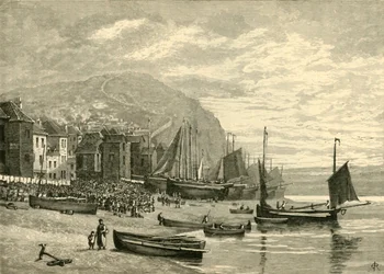 Hastings: De visserswijk, 1898