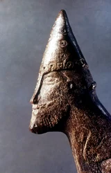 Hoofd van een Vikingkrijger, ca. 9e-11e eeuw