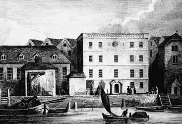 Hoofdkwartier van de Hanze-kooplieden of Esterlings in Londen, 1667
