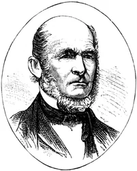 Heber Kimball, leidend lid van de Mormoonse beweging, ca. 1880