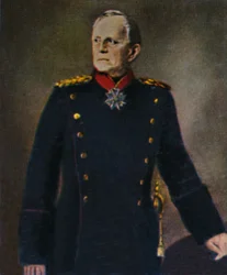 Helmuth von Moltke 1800-1891 - Schilderij van Lenbach